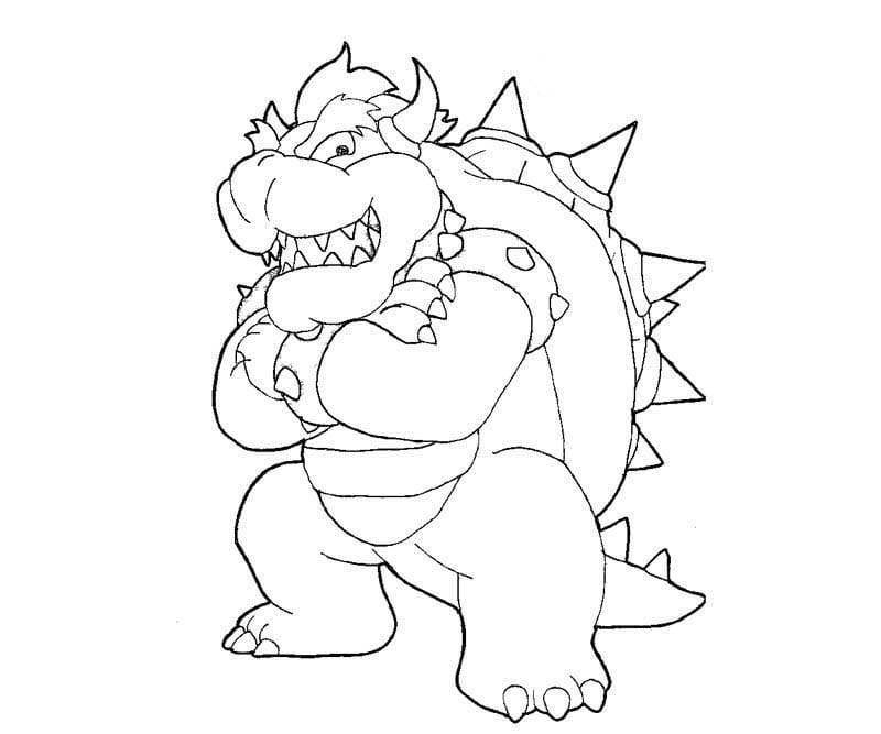 Dibujos para colorear e imprimir Bowser