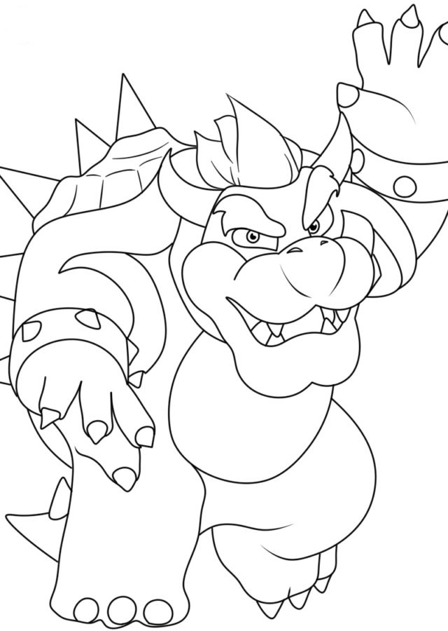 Dibujos para colorear e imprimir Bowser