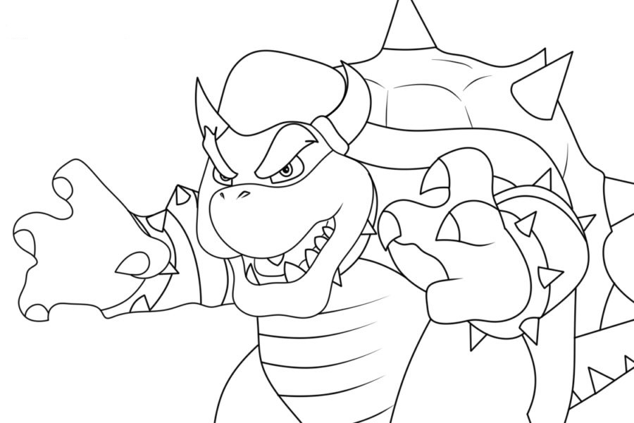 Dibujos para colorear e imprimir Bowser