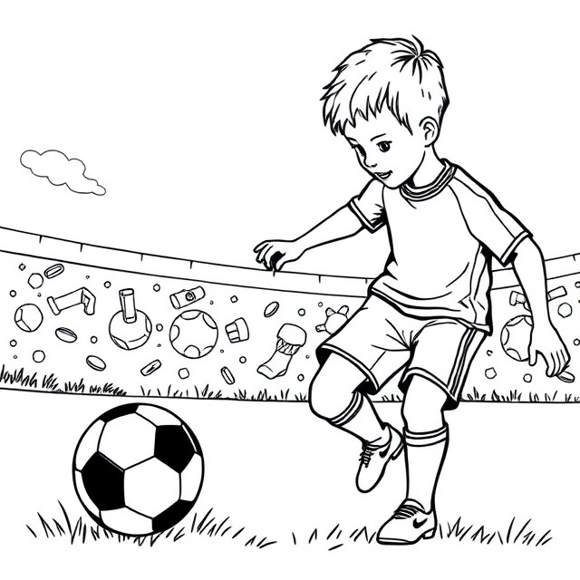 Dibujos para colorear e imprimir Football