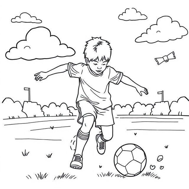 Dibujos para colorear e imprimir Football