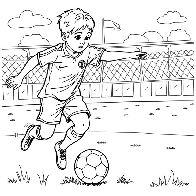 Dibujos para colorear e imprimir Football