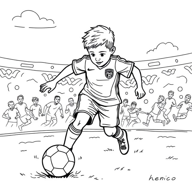 Dibujos para colorear e imprimir Football