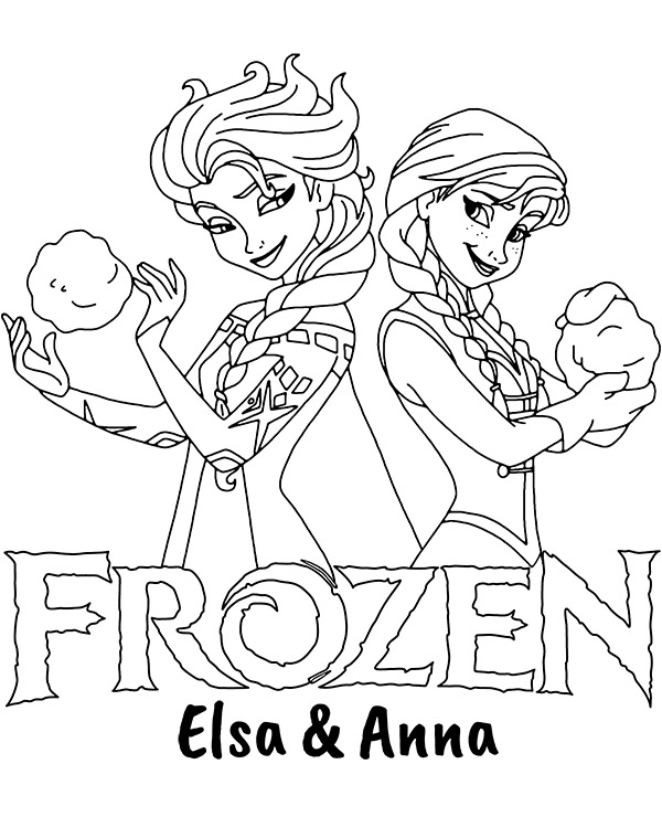 Dibujos para colorear e imprimir Frozen