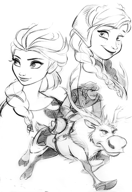 Dibujos para colorear e imprimir Frozen