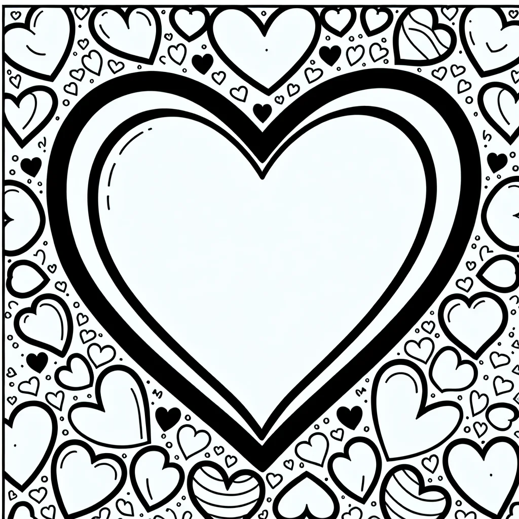 Dibujos para colorear e imprimir Hearts