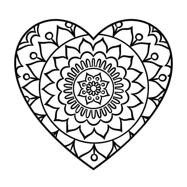 hearts coloring page 31