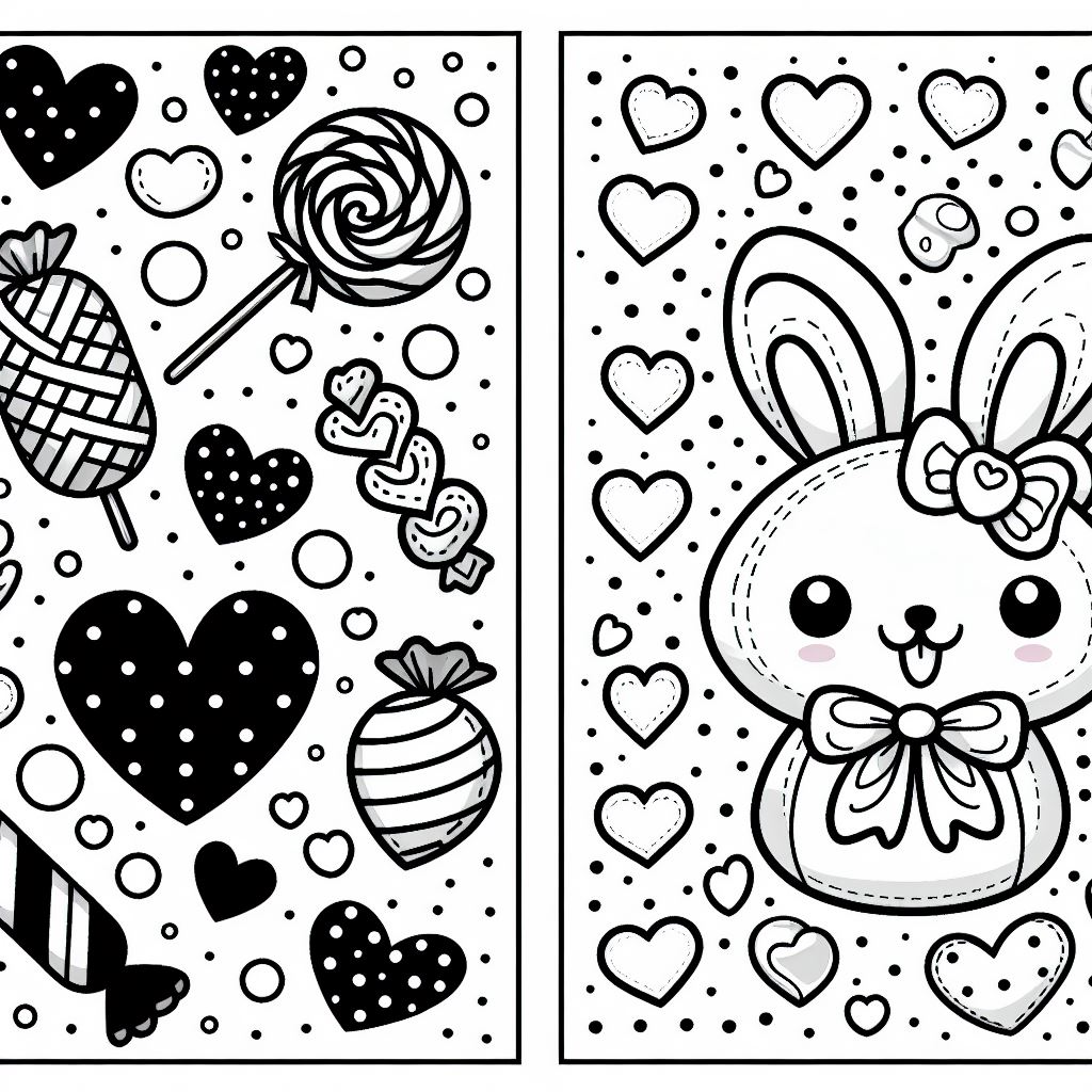 Dibujos para colorear e imprimir Hearts