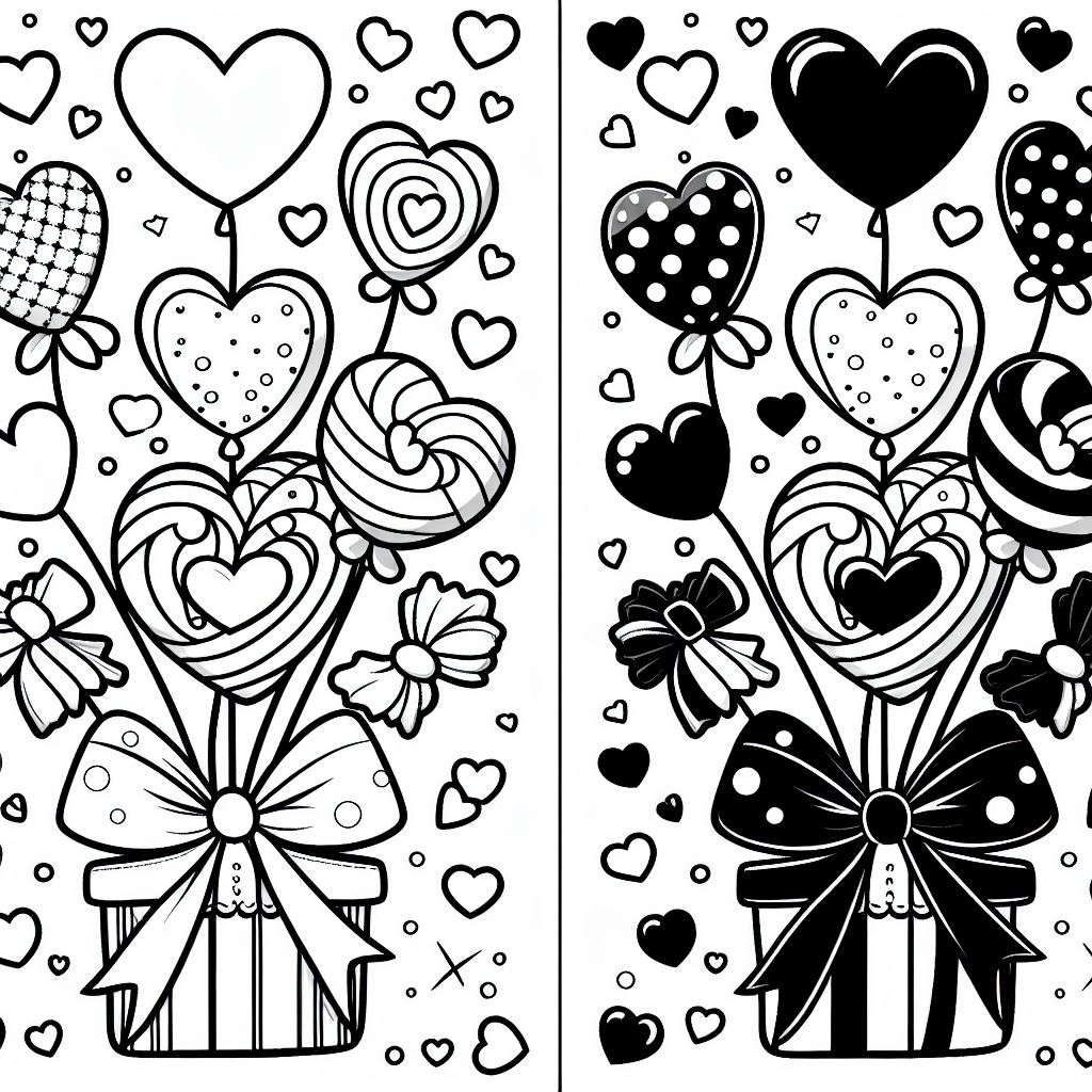 Dibujos para colorear e imprimir Hearts