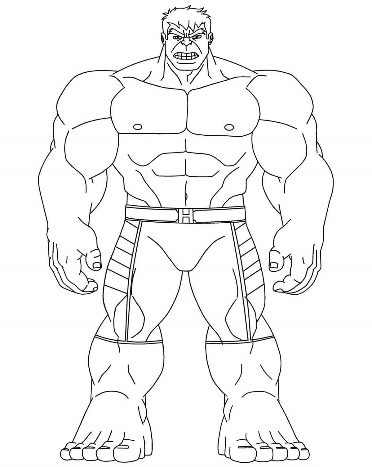 Dibujos para colorear e imprimir Hulk