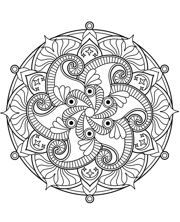 Dibujos para colorear e imprimir Mandalas