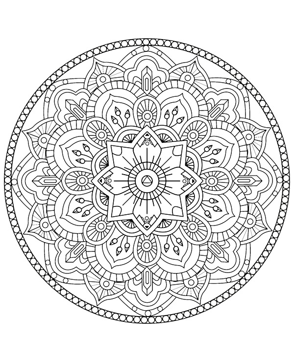 Dibujos para colorear e imprimir Mandalas