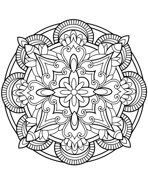 Dibujos para colorear e imprimir Mandalas