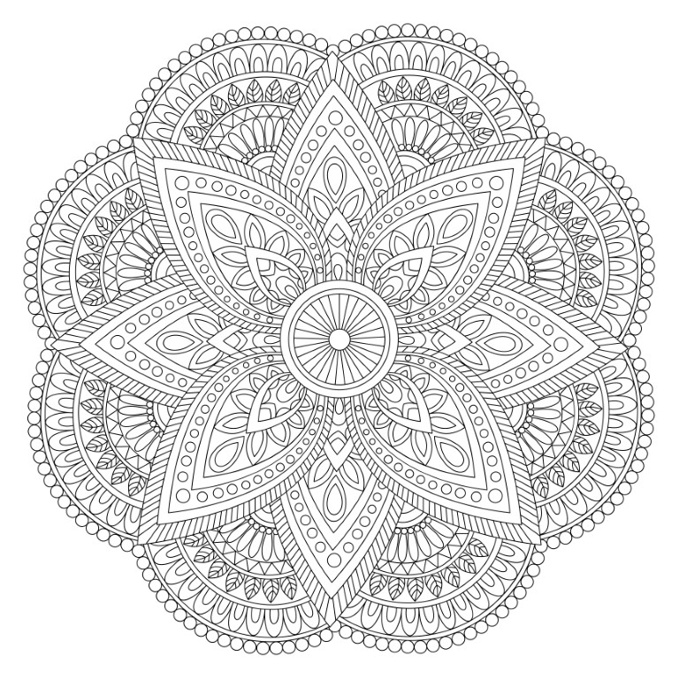 Dibujos para colorear e imprimir Mandalas