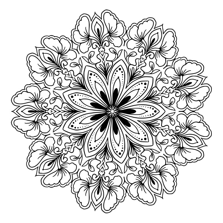 Dibujos para colorear e imprimir Mandalas