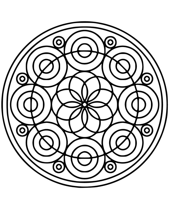 Dibujos para colorear e imprimir Mandalas