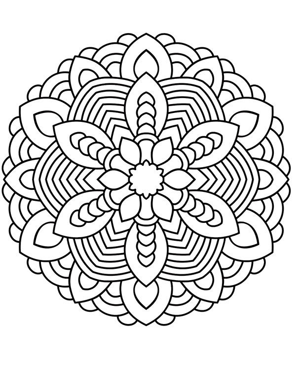 Dibujos para colorear e imprimir Mandalas