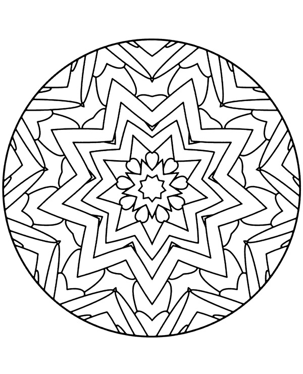 Dibujos para colorear e imprimir Mandalas