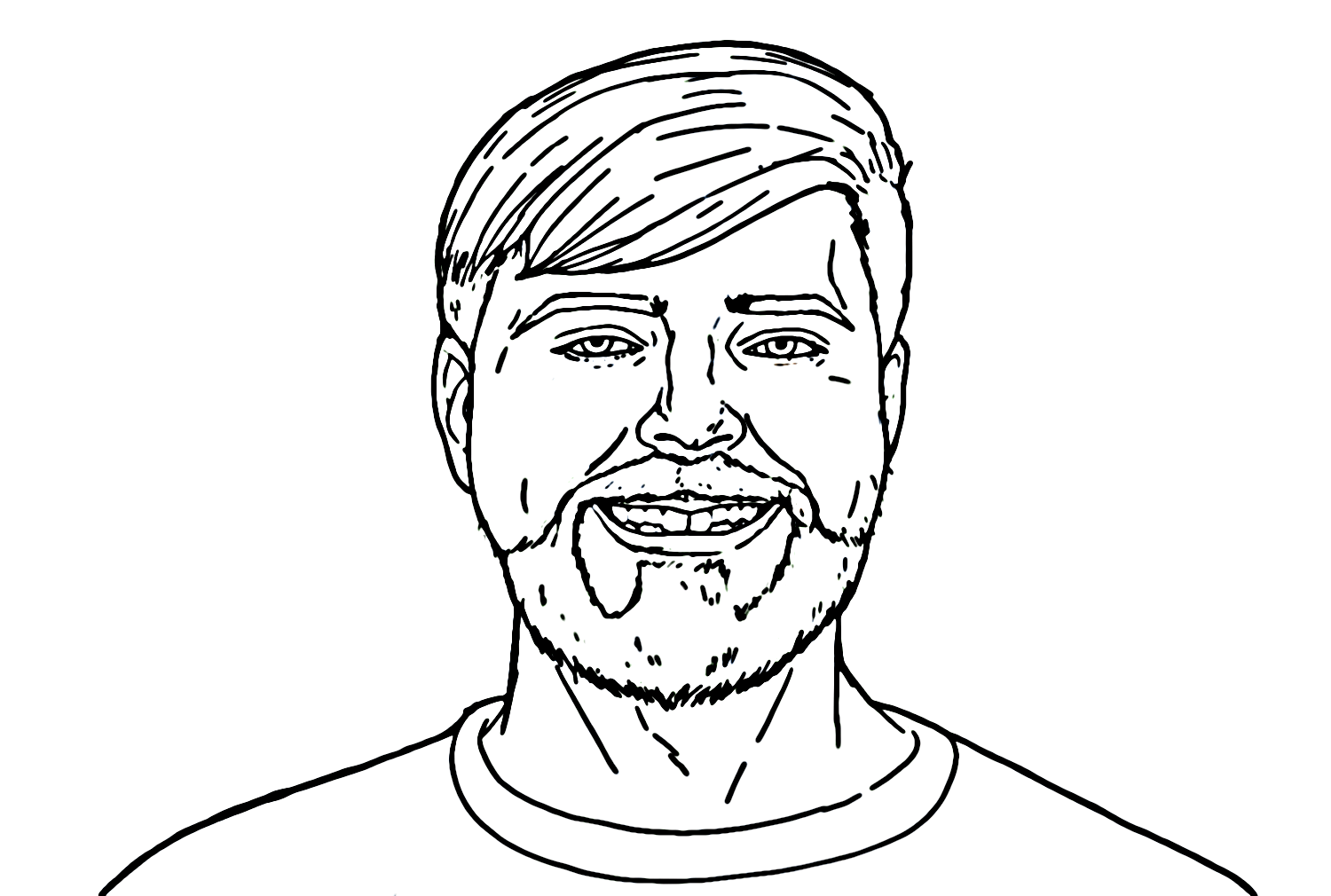 Dibujos para colorear e imprimir Mrbeast