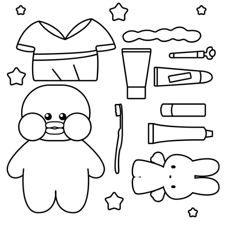 Dibujos para colorear e imprimir Paper Duck