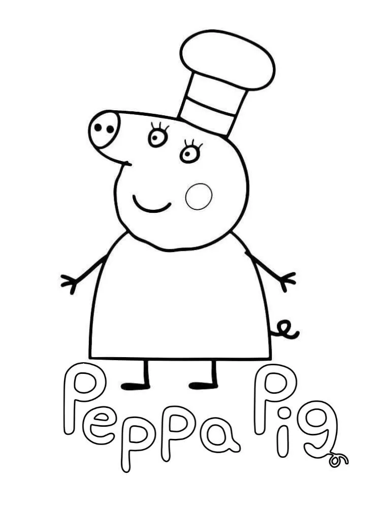 Dibujos para colorear e imprimir Peppa Pig