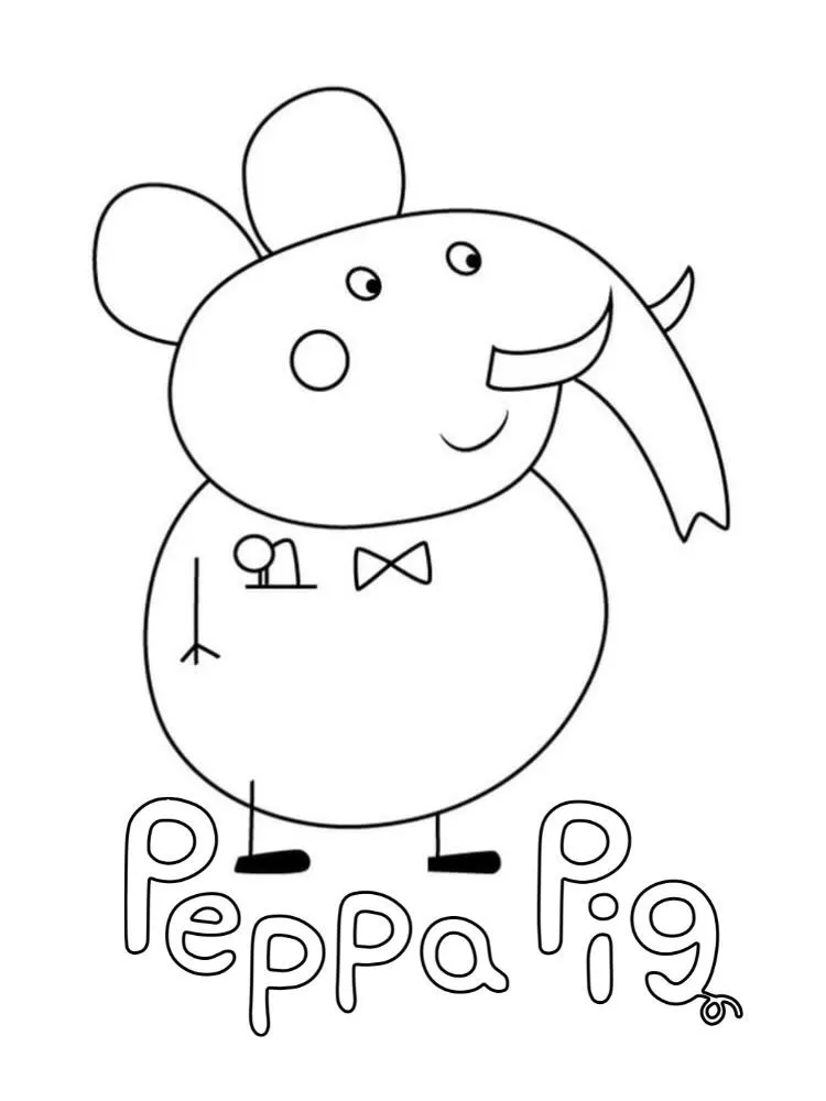 Dibujos para colorear e imprimir Peppa Pig