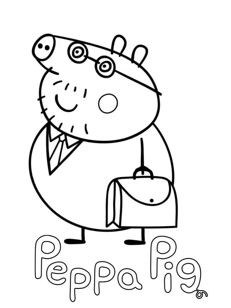 Dibujos para colorear e imprimir Peppa Pig