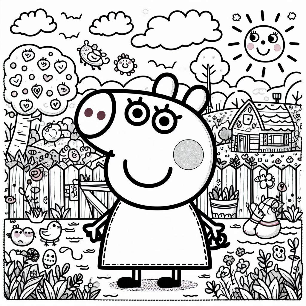 Dibujos para colorear e imprimir Peppa Pig