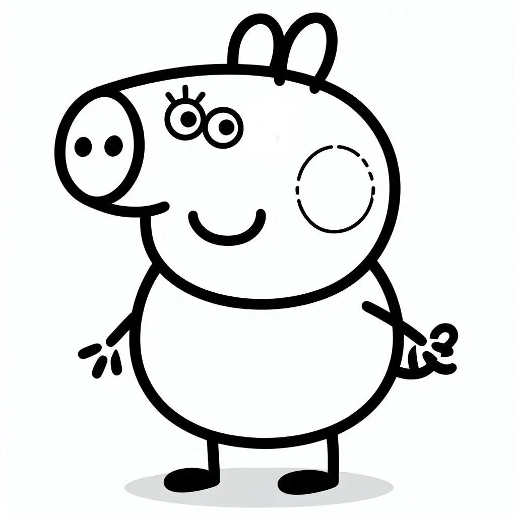 Dibujos para colorear e imprimir Peppa Pig