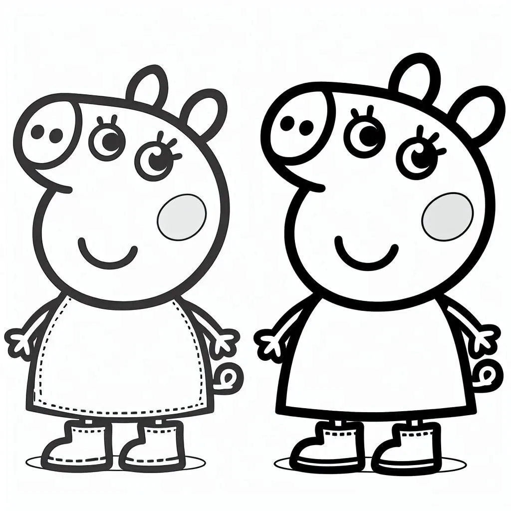 Dibujos para colorear e imprimir Peppa Pig