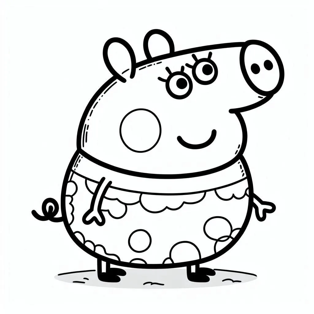 Dibujos para colorear e imprimir Peppa Pig