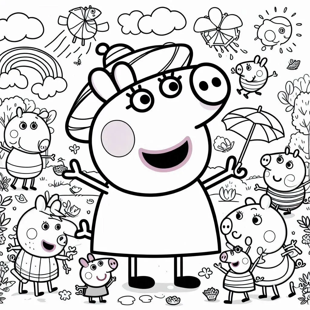 Dibujos para colorear e imprimir Peppa Pig