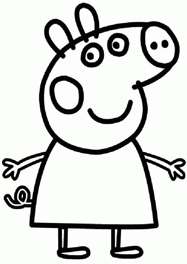 Dibujos para colorear e imprimir Peppa Pig