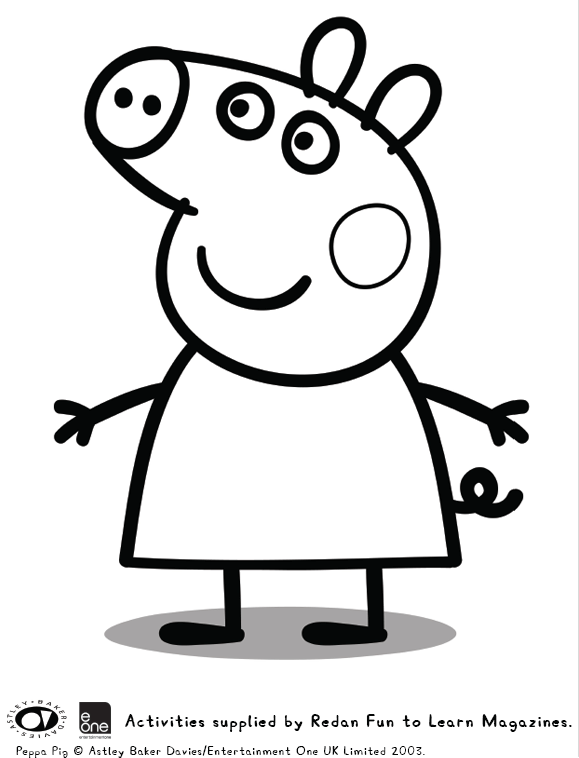 Dibujos para colorear e imprimir Peppa Pig