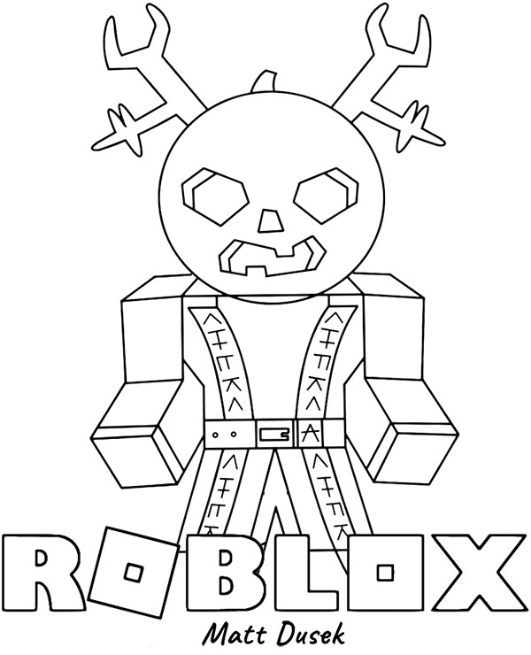 Dibujos para colorear e imprimir Roblox