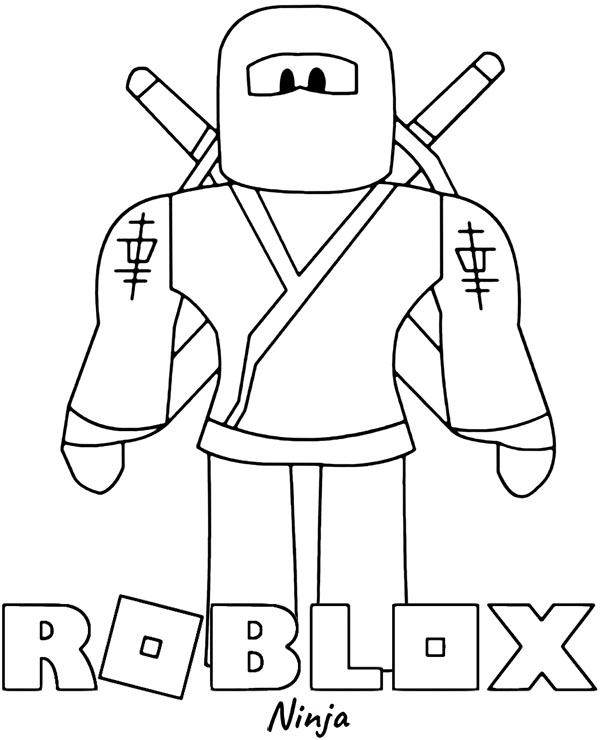 Dibujos para colorear e imprimir Roblox