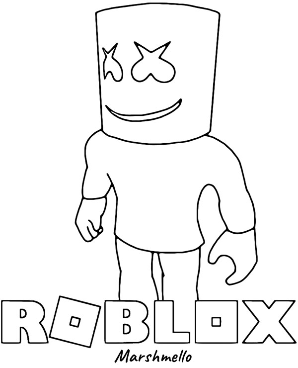 Dibujos para colorear e imprimir Roblox