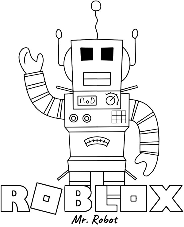 Dibujos para colorear e imprimir Roblox