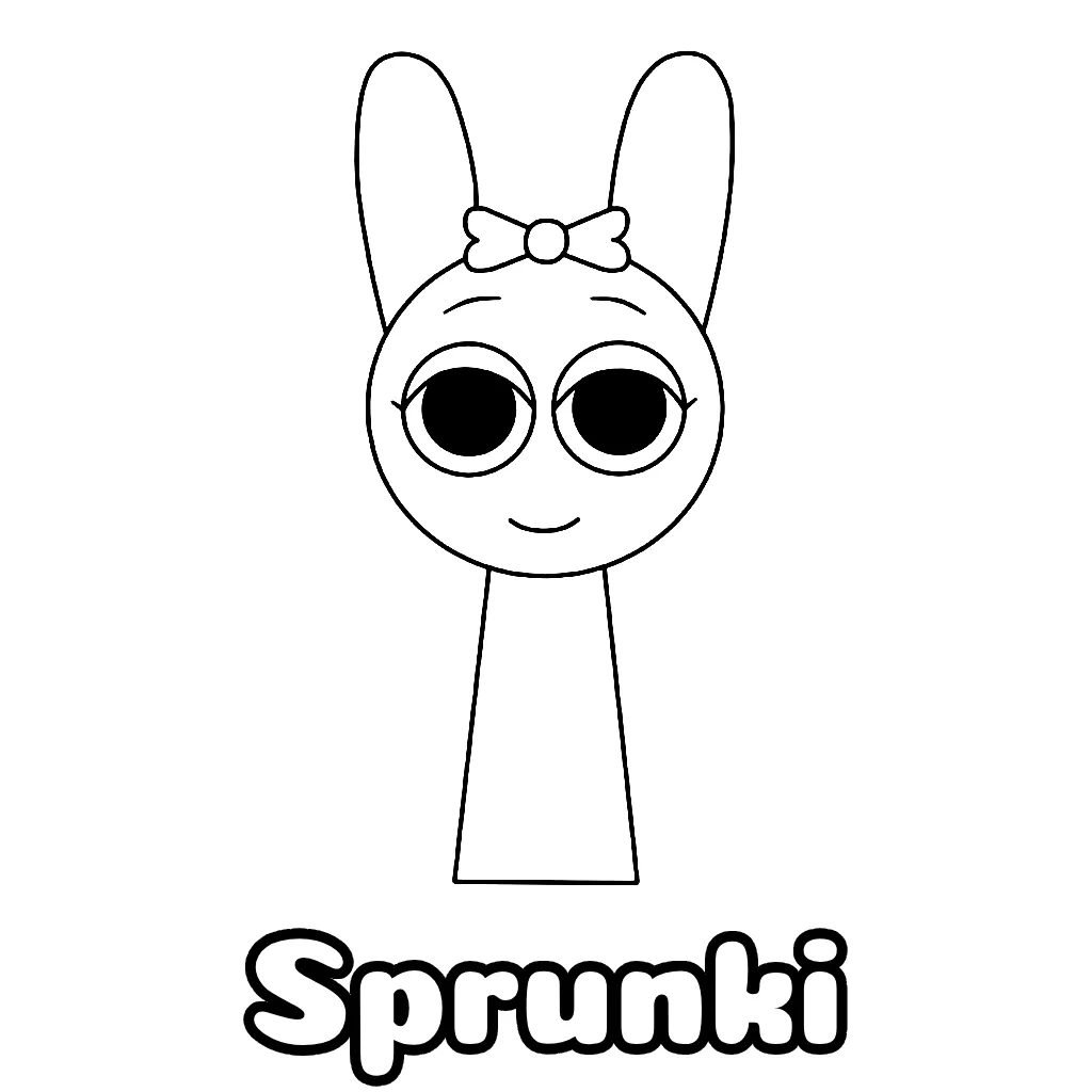 sprunki coloring page 3